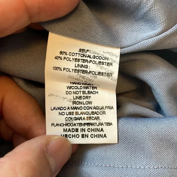 Talulah light blue tie front sleeveless ruffle maxi dress size small - Picture 6 of 10